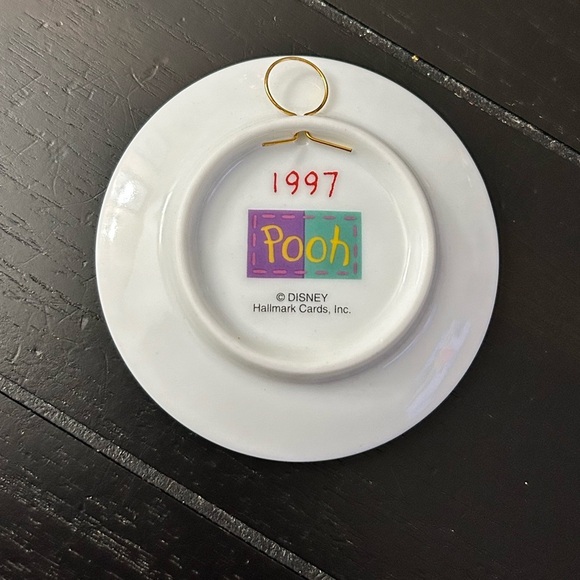 Hallmark Keepsake Ornament Lot Vintage Winnie The Pooh Ceramic Plate And Tigger - Picture 3 of 8